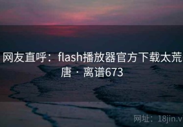 网友直呼：flash播放器官方下载太荒唐 · 离谱673