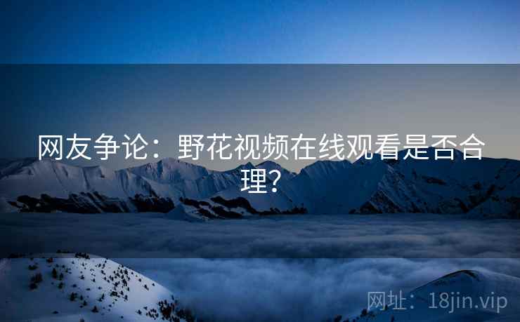 网友争论：野花视频在线观看是否合理？