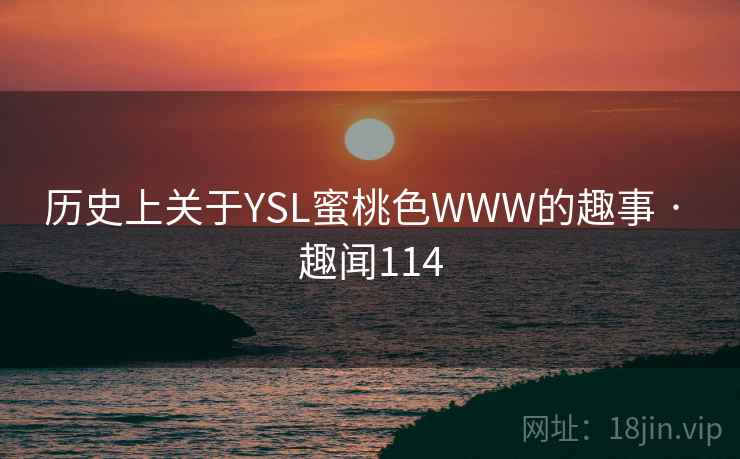 历史上关于YSL蜜桃色WWW的趣事 · 趣闻114